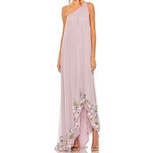 Mac Duggal | Embellished One Shoulder Trapeze Gown